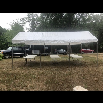 tables and tent