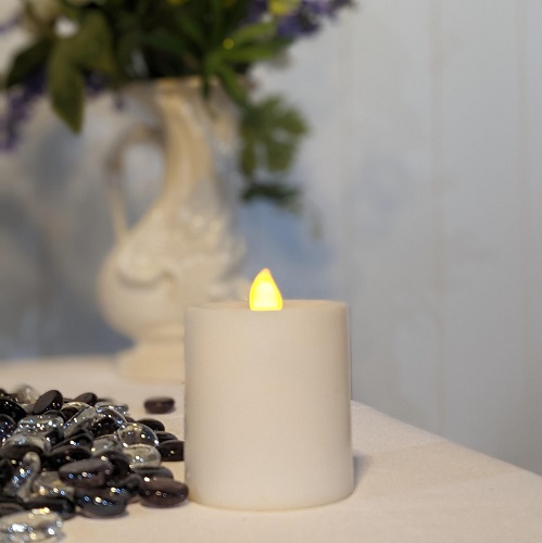 Oversized Battery Operated Candle - Event Rentals - flickering battery operated candles for rent