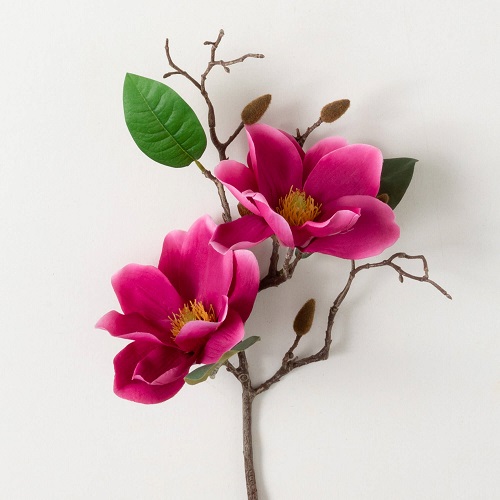 Magnolia Spray Fuchsia - Greenery & Floral