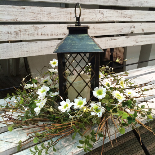 Daisy Herb Wreath Idea - Idea Gallery - Lantern Wedding ideas for tables