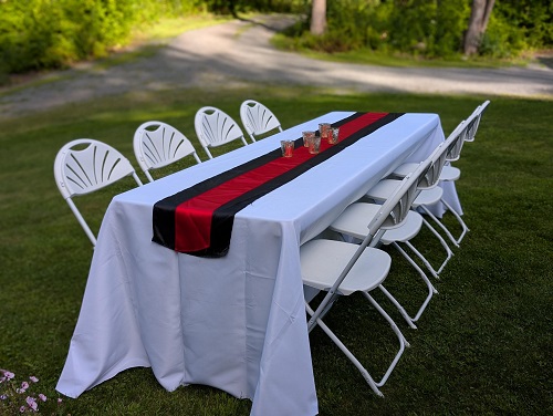 8' Banquet Table Linen and Runner - Gallery