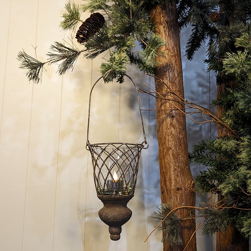 Metal Tree Hanger/Glass Insert - Event Rentals - High end Pew hanger ideas