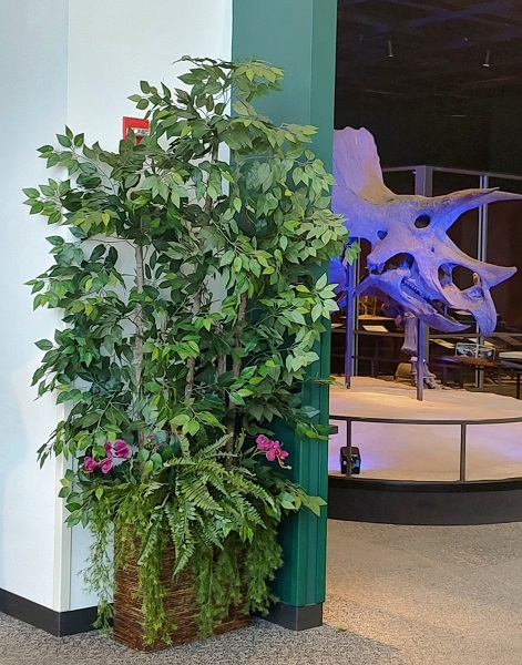 Triple Tree Room Divider - Artificial Trees/Floor Plants