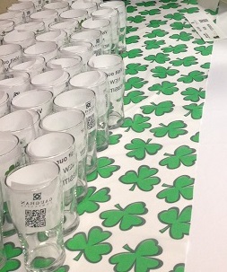 shamrock table runner