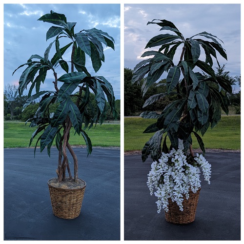 One of a Kind Palm-like Artificial - Artificial Trees/Floor Plants - 8 foot artificial expo booth tree rental